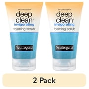 2 pack Neutrogena Deep Clean Invigorating Foaming Gel Face Scrub, 4.2 fl. oz