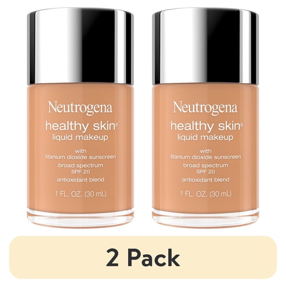 (2 pack) Neutrogena Healthy Skin Liquid Makeup, Natural Beige 370W, 1 fl. oz