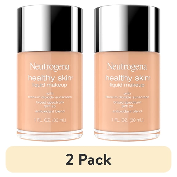 (2 pack) Neutrogena Healthy Skin Liquid Makeup, Natural Ivory 300C, 1 fl. oz