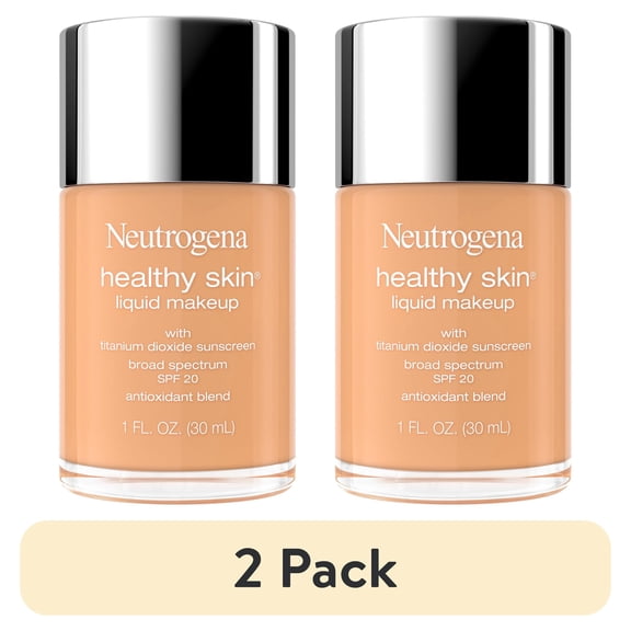 (2 pack) Neutrogena Healthy Skin Liquid Makeup, Soft Beige 350C, 1 fl. oz