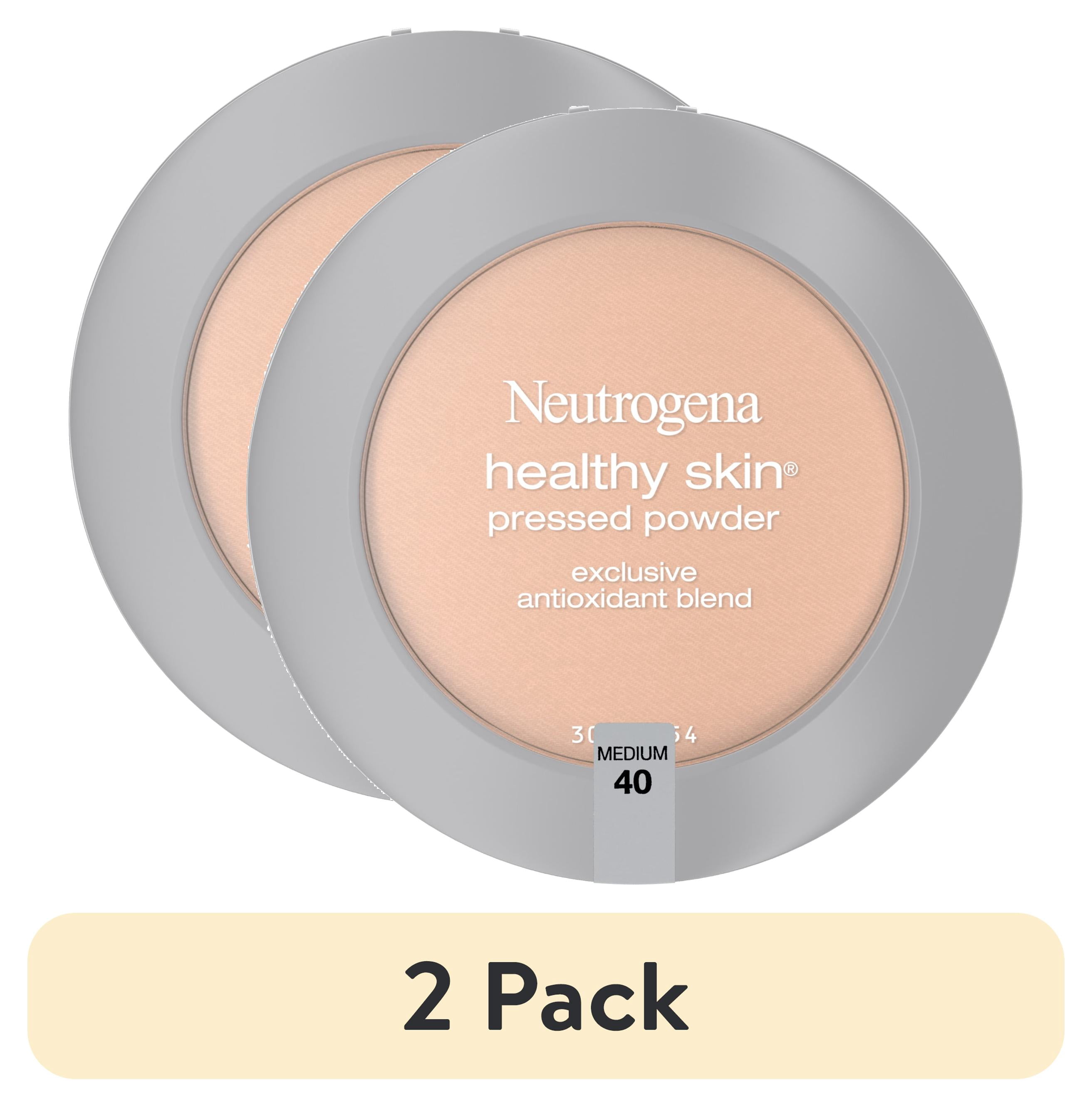 (2 pack) Neutrogena Healthy Skin Pressed Powder, Medium 40,.34 oz