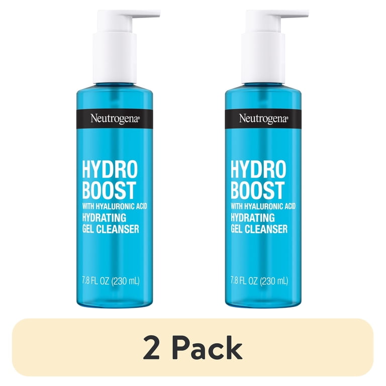 2 pack) Neutrogena Hydro Boost Hydrating Gel Cleanser, 7.8 fl oz