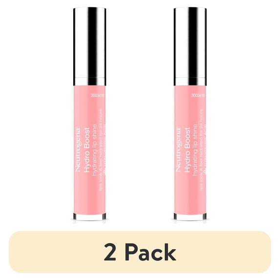 (2 pack) Neutrogena Hydro Boost Moisturizing Lip Gloss, 10 Soft Blush, 0.1 oz