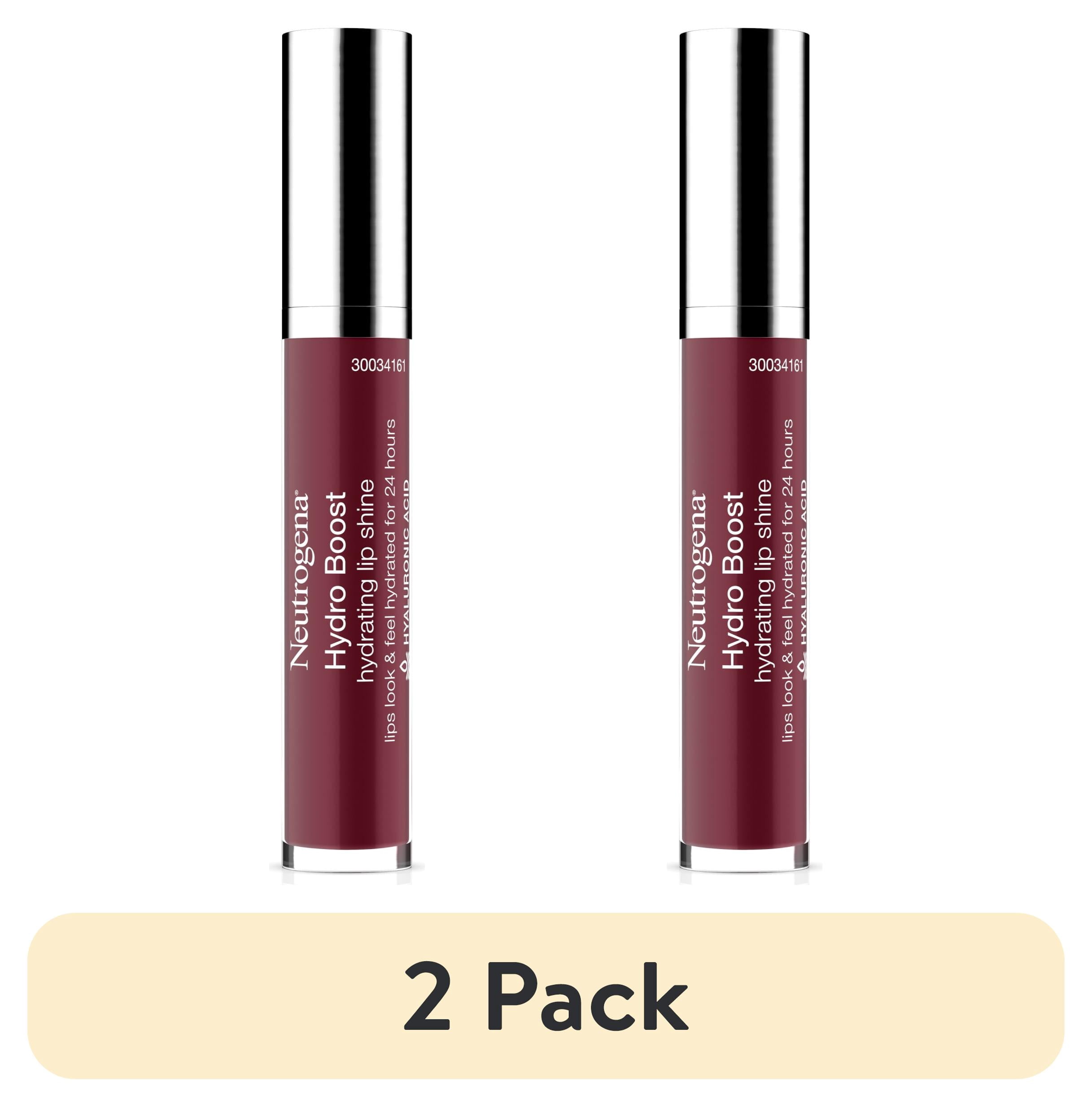 (2 pack) Neutrogena Hydro Boost Moisturizing Lip Gloss, Soft Mulberry, 0.1 oz