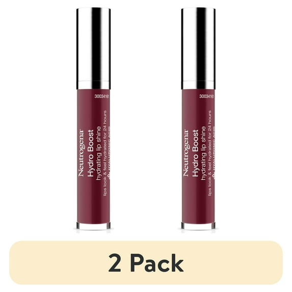(2 pack) Neutrogena Hydro Boost Moisturizing Lip Gloss, Soft Mulberry, 0.1 oz