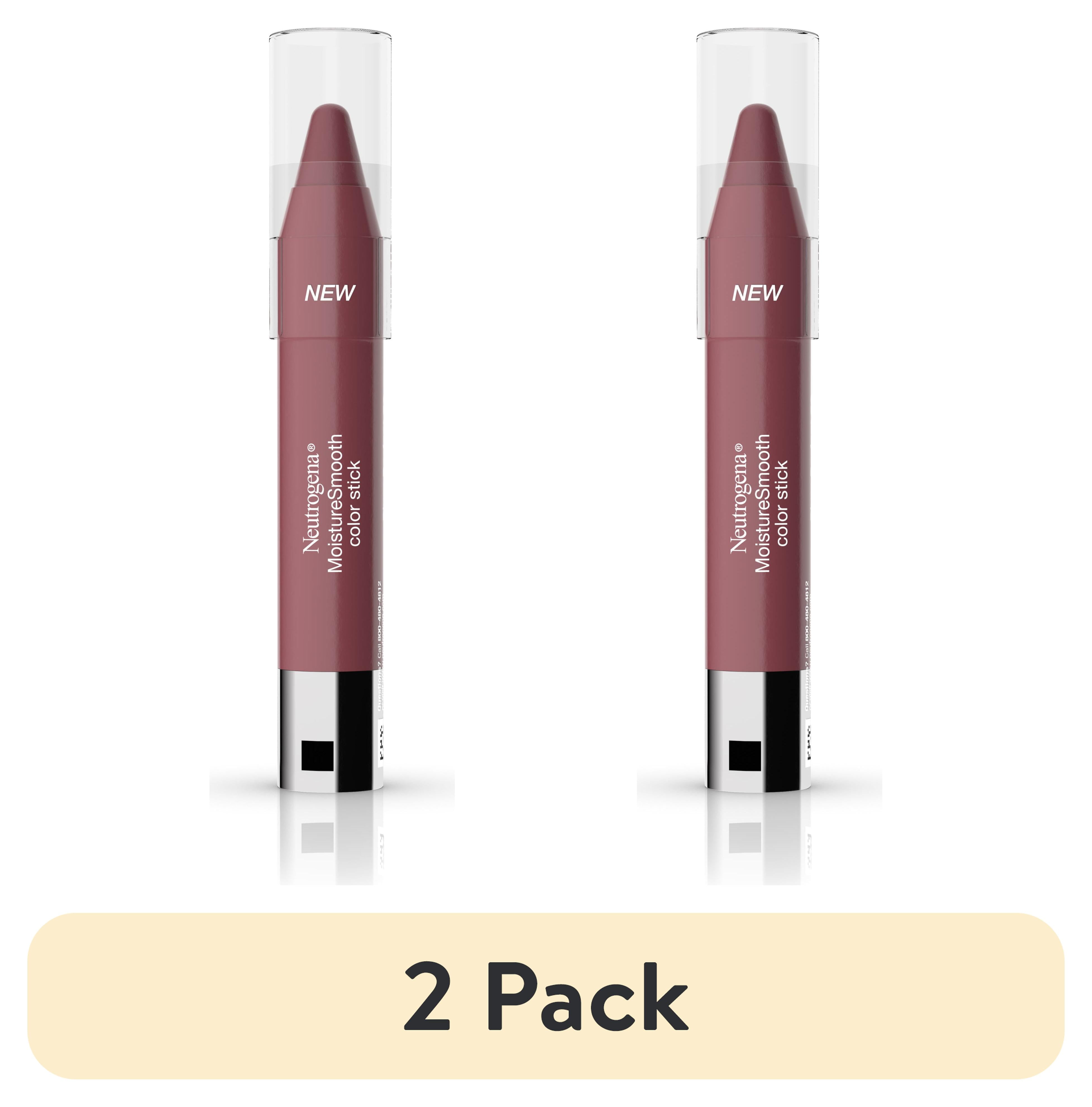 (2 pack) Neutrogena MoistureSmooth Color Stick Lipstick, 70 Plum Perfect