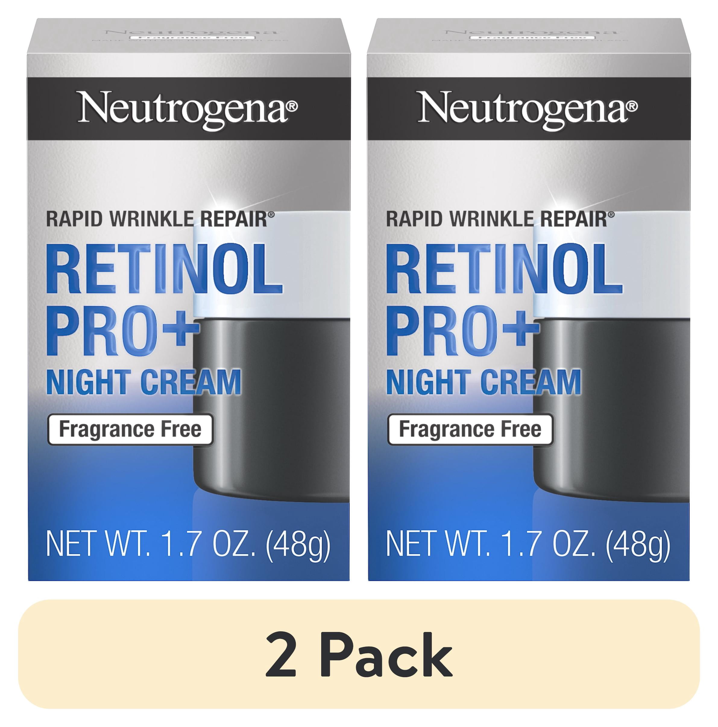 3 pack) Neutrogena Rapid Wrinkle Repair Cream, Retinol Pro+ Night