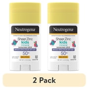 2 pack Neutrogena Sheer Kids Mineral Sunscreen Stick, SPF 50, 1.5 oz