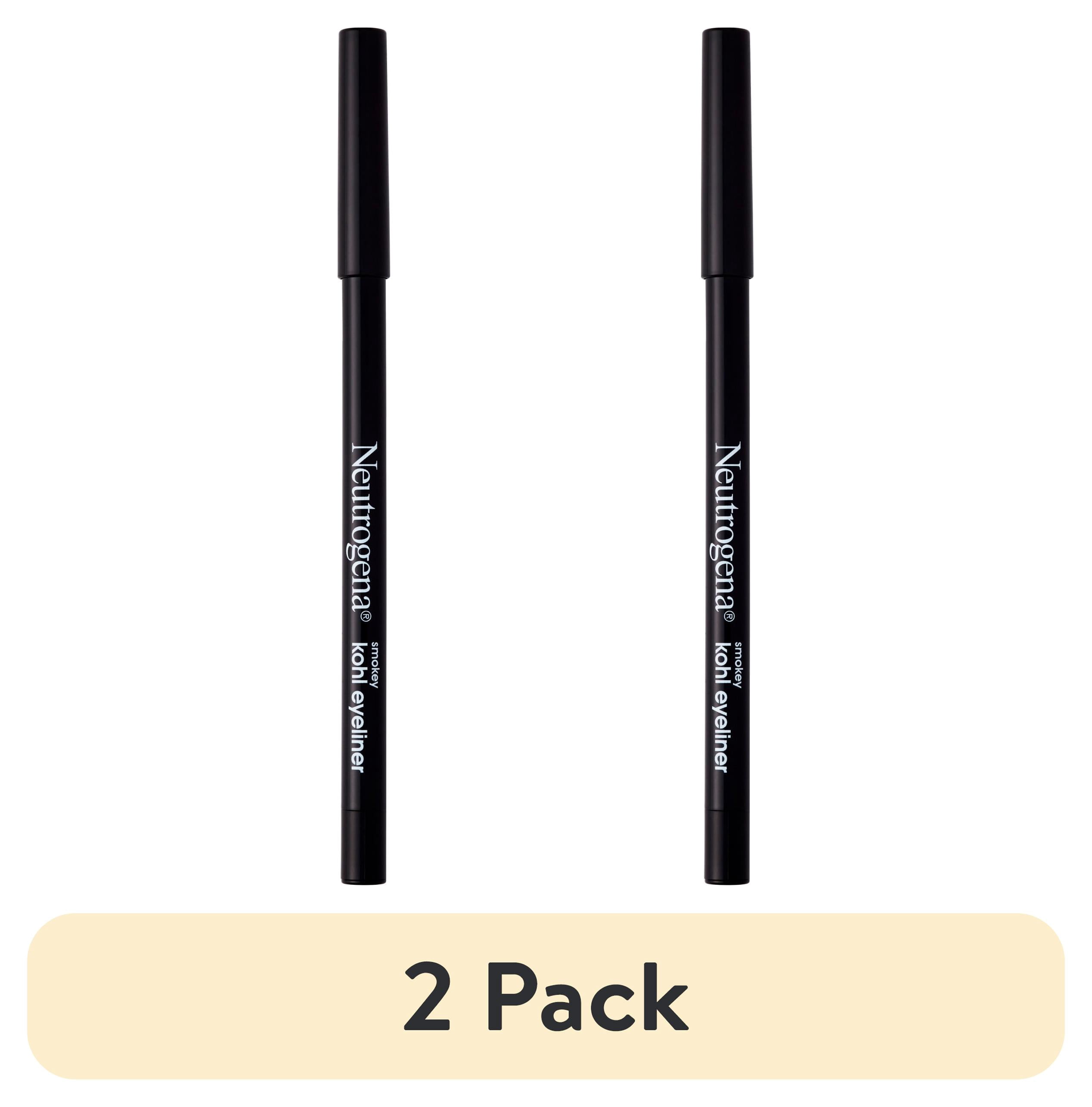 (2 pack) Neutrogena Smokey Kohl Water-Resistant Eyeliner, Jet Black, 0.014 oz