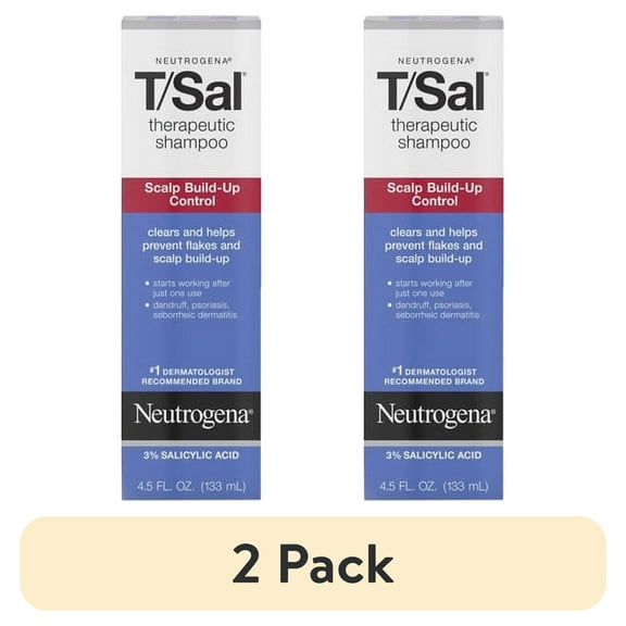 Neutrogena T/Sal Therapeutic Shampoo, Scalp Build-Up Control, 4.5 oz
