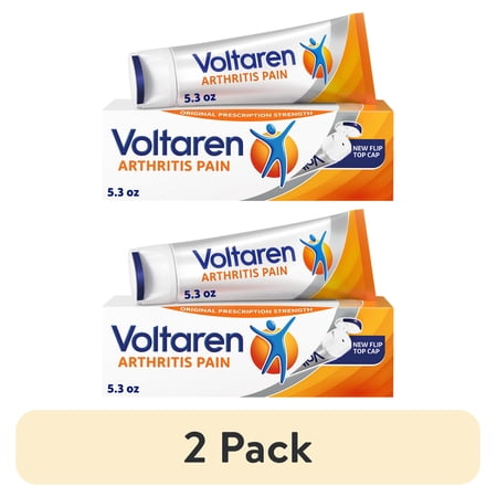 (2 pack) Voltaren Arthritis Pain Gel for Powerful Topical Arthritis Pain Relief With Diclofenac - New Easy Open Cap - 150 G