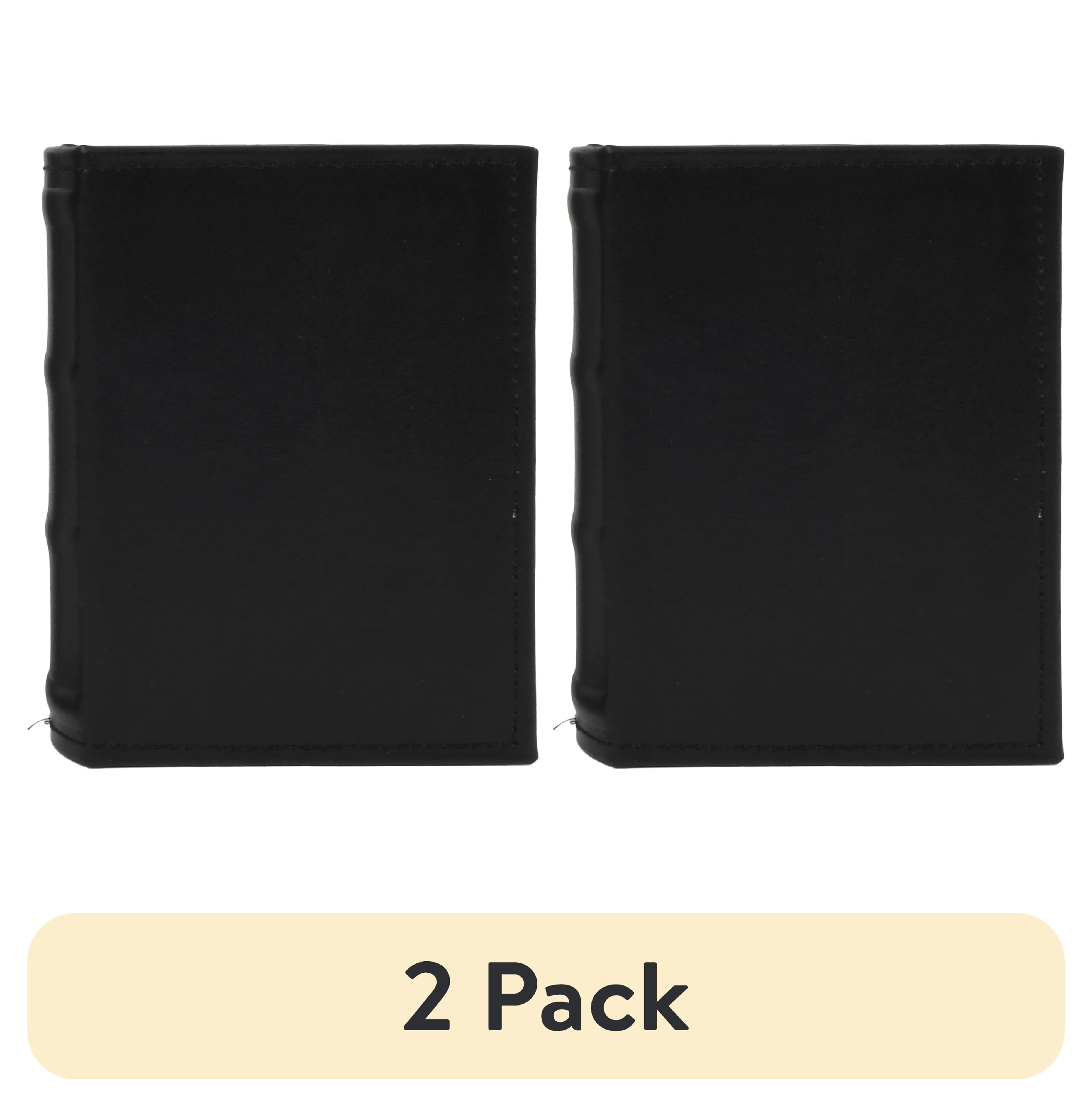 (2 pack) New View Gifts Faux Leather Mini Photo Album-Black