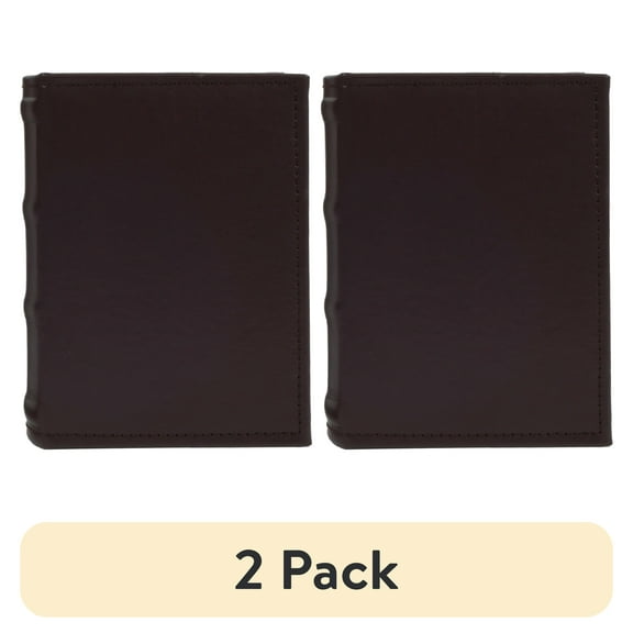 New View Gifts Faux Leather Mini Photo Album-Burgundy