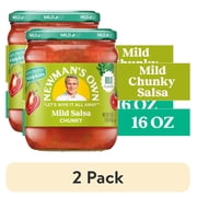 (2 pack) Newman's Own Chunky Mild Bold Flavor Salsa 16 oz