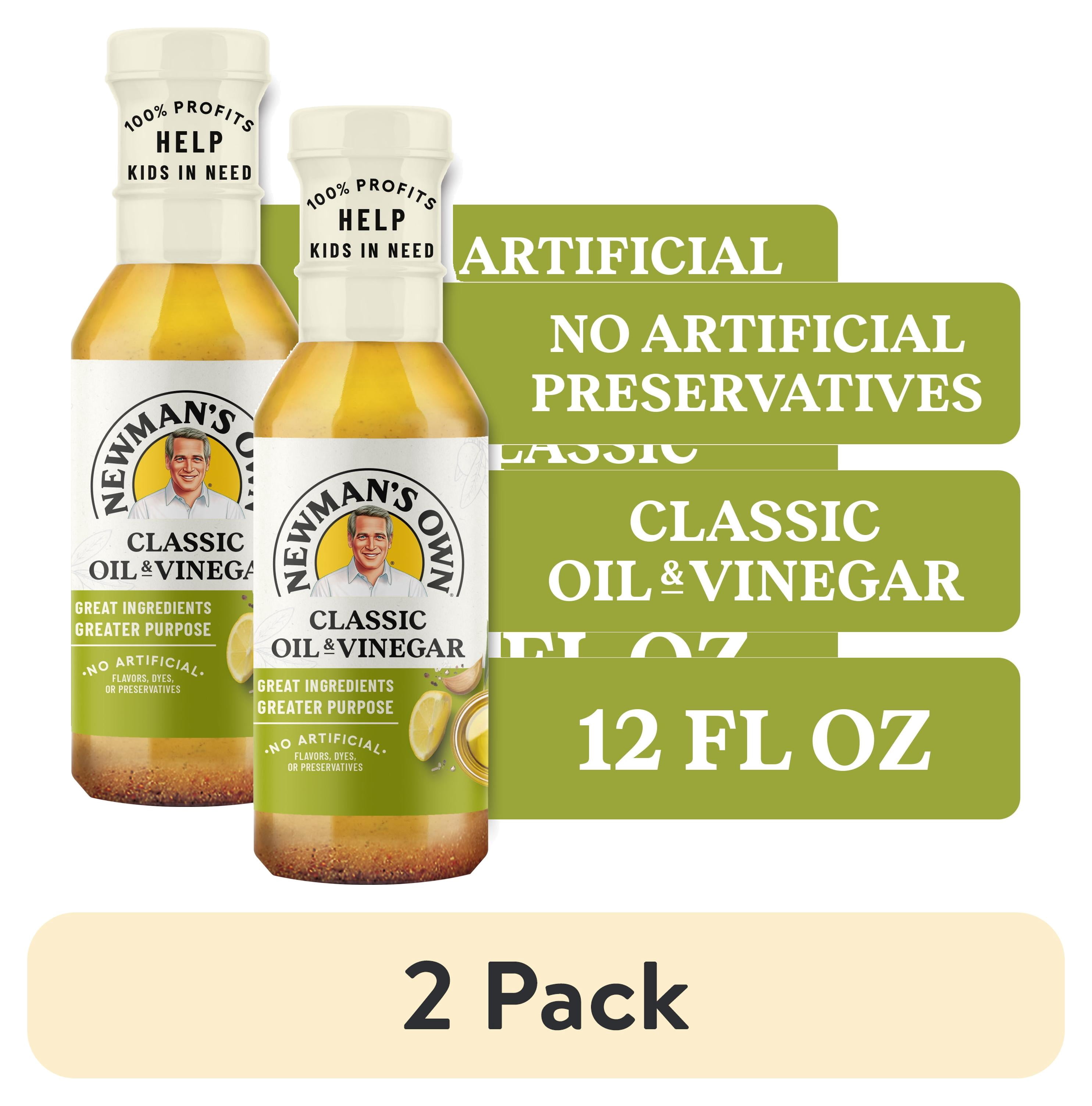 (2 pack) Newman's Own Classic Oil & Vinegar Salad Dressing and Marinade, 12 fl oz