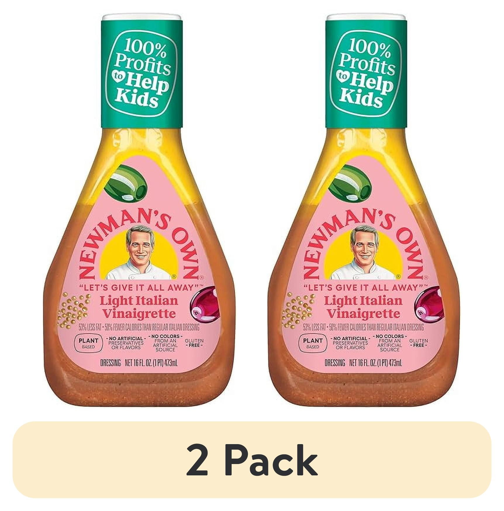 (6 pack) Newman's Own Light Italian Salad Dressing, 16 oz - Walmart.com