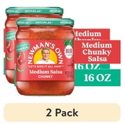 (2 pack) Newman's Own Medium Salsa 16 oz
