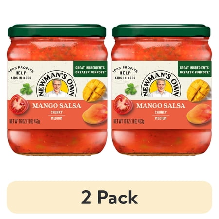 (2 pack) Newman's Own Chunky Medium Mango Salsa, 16 oz