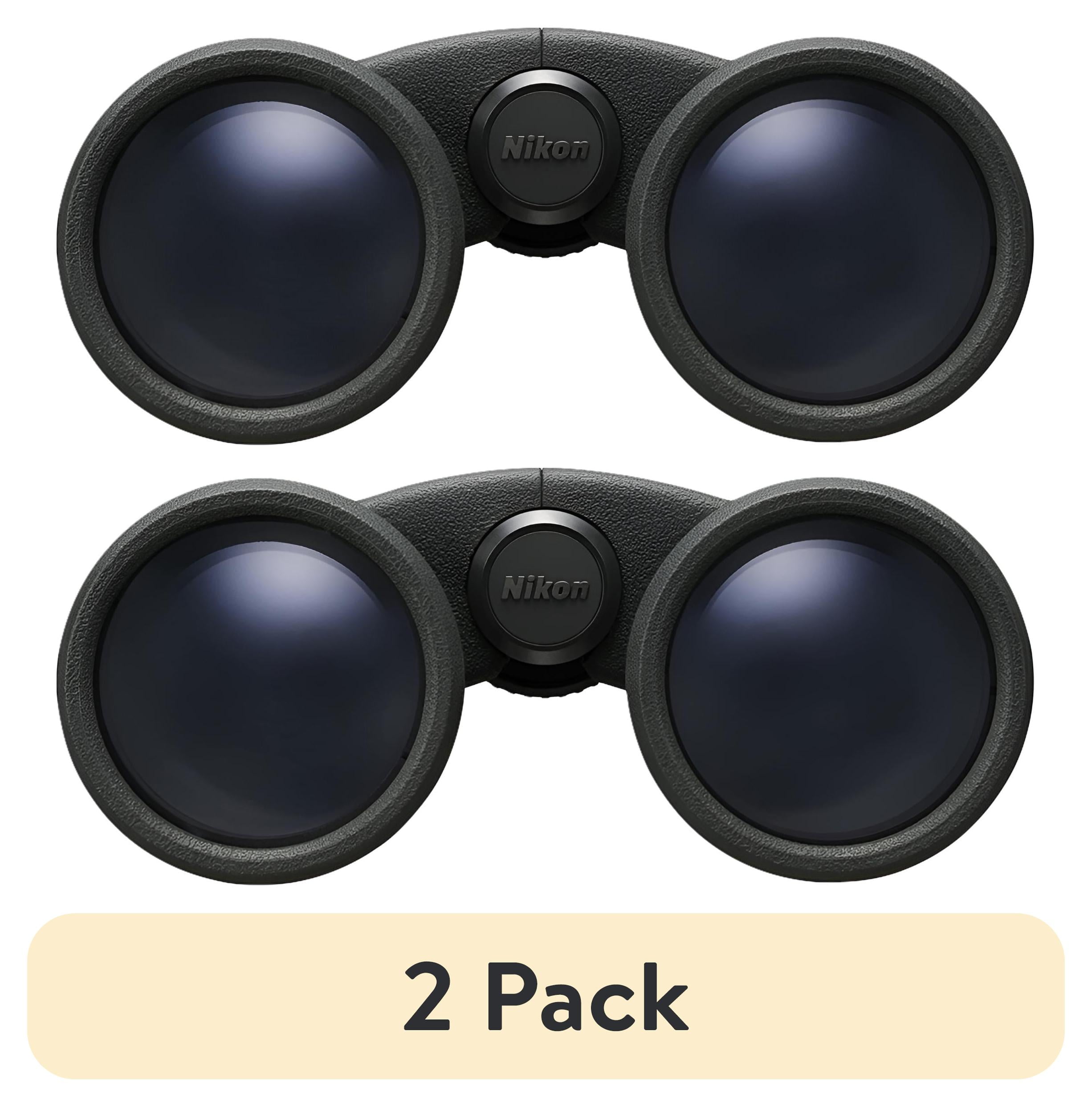 (2 pack) Nikon PROSTAFF P3 10x 42-mm Binoculars with Neck Strap, Case, and Caps, 16777