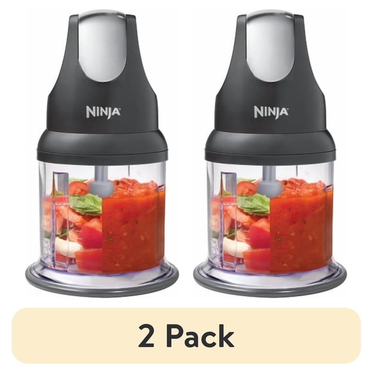 2 pack) Ninja Express Chop 200 W Food Processor, Mince, Puree, One