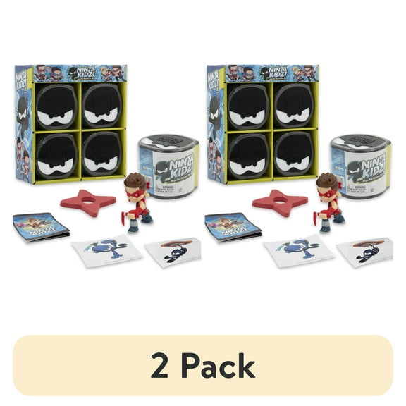 (2 pack) Ninja Kidz Mini Mystery Set – Brand New Mini Mystery Set with 5 Toys Inside