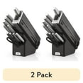 thumbnail interactive-video image 1 of (2 pack) Ninja NeverDull Essential 12-Piece Stainless Steel Knife Set with Built-in Sharpener, K22012, 1 of 13