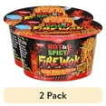 thumbnail image 1 of (2 pack) Nissin Foods Hot & Spicy Fire Wok Asian Noodles Soup, Volcanic Mongolian Beef Flavor, 4.37 oz Bowl, Shelf-Stable, 1 of 7