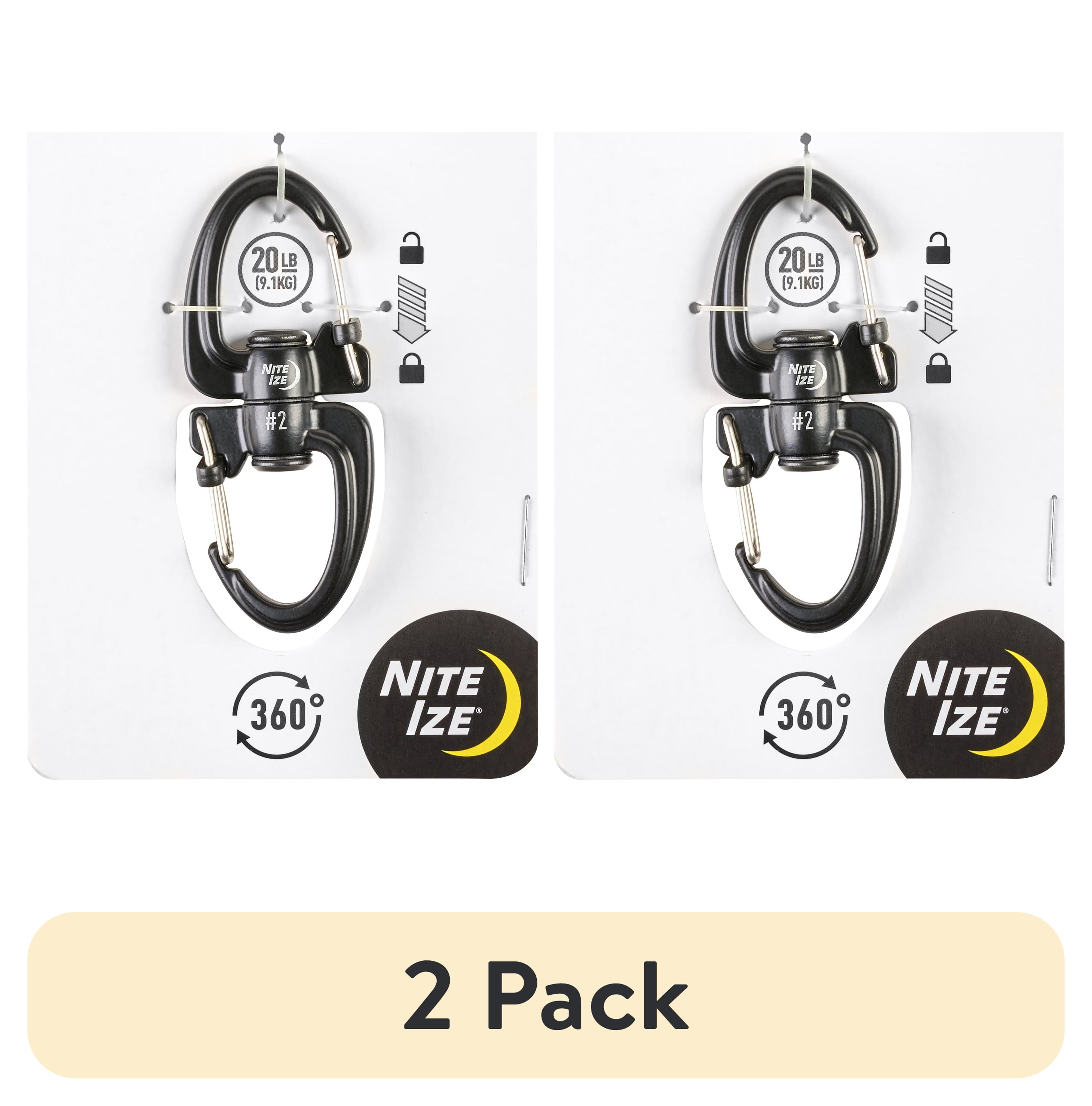 (2 pack) Nite Ize S-Biner® 360 SlideLock® Dual Carabiner #2