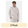 thumbnail image 1 of (2 pack) No Boundaries All Gender Oversized Fleece Hoodie Sweatshirt, 1 or 2-Pack, Men's, 1 of 6