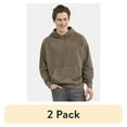 thumbnail image 1 of (2 pack) No Boundaries All Gender Oversized Fleece Hoodie Sweatshirt, 1 or 2-Pack, Men's, 1 of 6