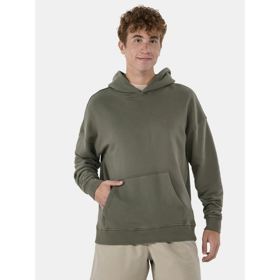 (2 pack) No Boundaries All Gender Oversized Fleece Hoodie Sweatshirt, 1 or 2-Pack, Men's