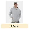 Actual Color: Light Grey Heather, Clothing Size: 3XL, and Multipack Quantity: 2