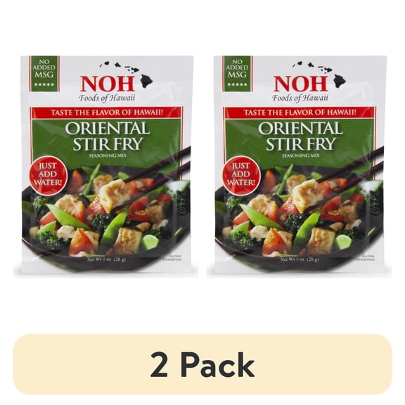 (2 pack) NOH Oriental Stir Fry Seasoning Mix, 1 oz