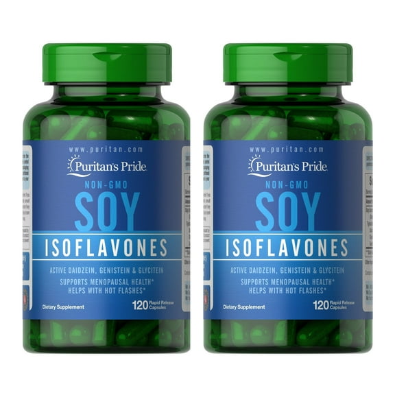 (2 pack) Non-GMO Soy Isoflavones 750 mg 120 Capsules by Puritan's Pride