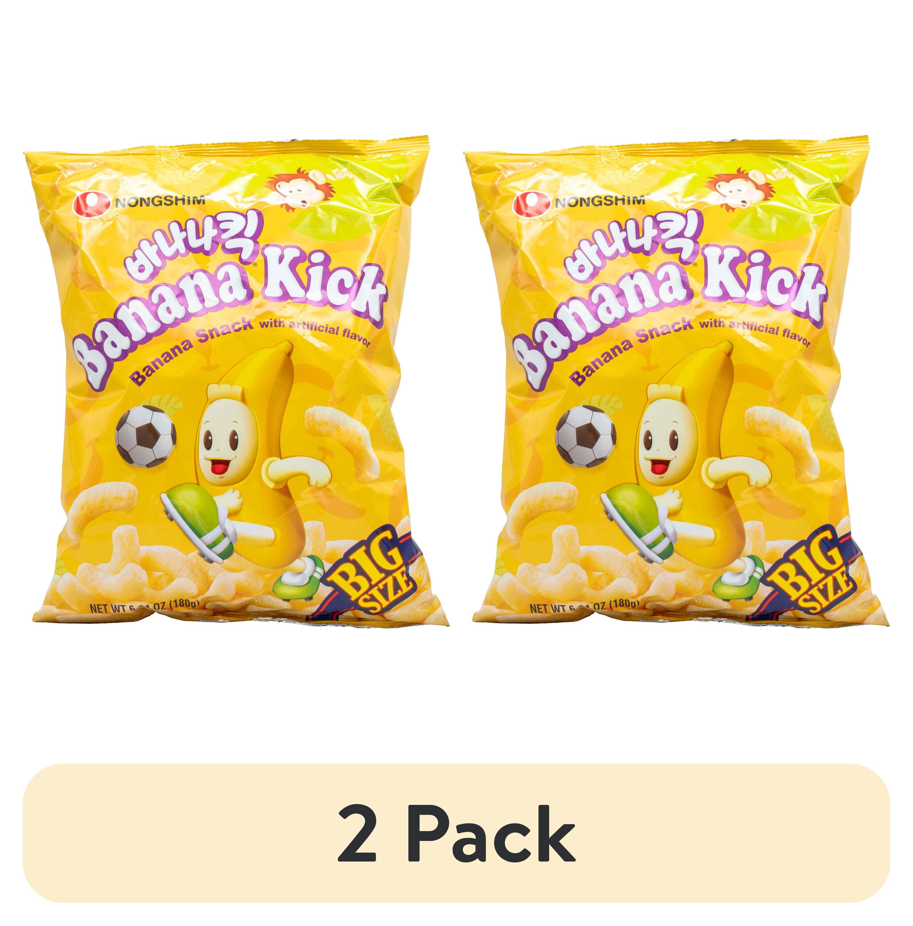 Nongshim, Banana Kick, 6.34 oz, Banana Snack, Sweet and Crunchy