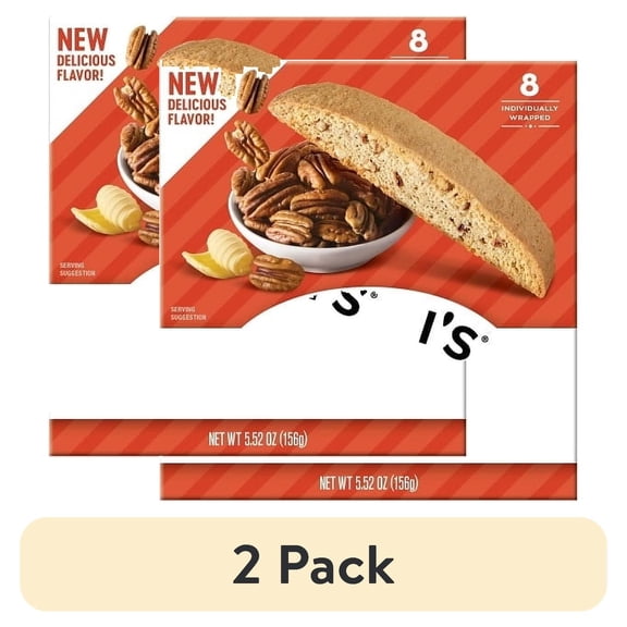 (2 pack) Nonni's Brown Butter Pecan Biscotti 8 Each