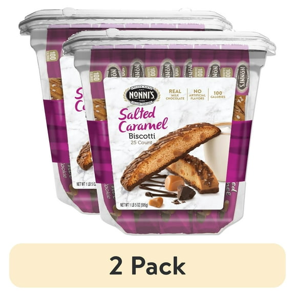 (2 pack) Nonni's Salted Caramel Biscotti Value Pack 25 NSD97670