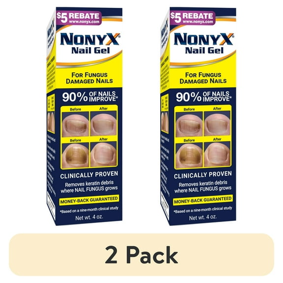 (2 pack) Nonyx Nail Gel, a Clinically Proven Treatment for Fungus-Damaged Nails,  4 oz.