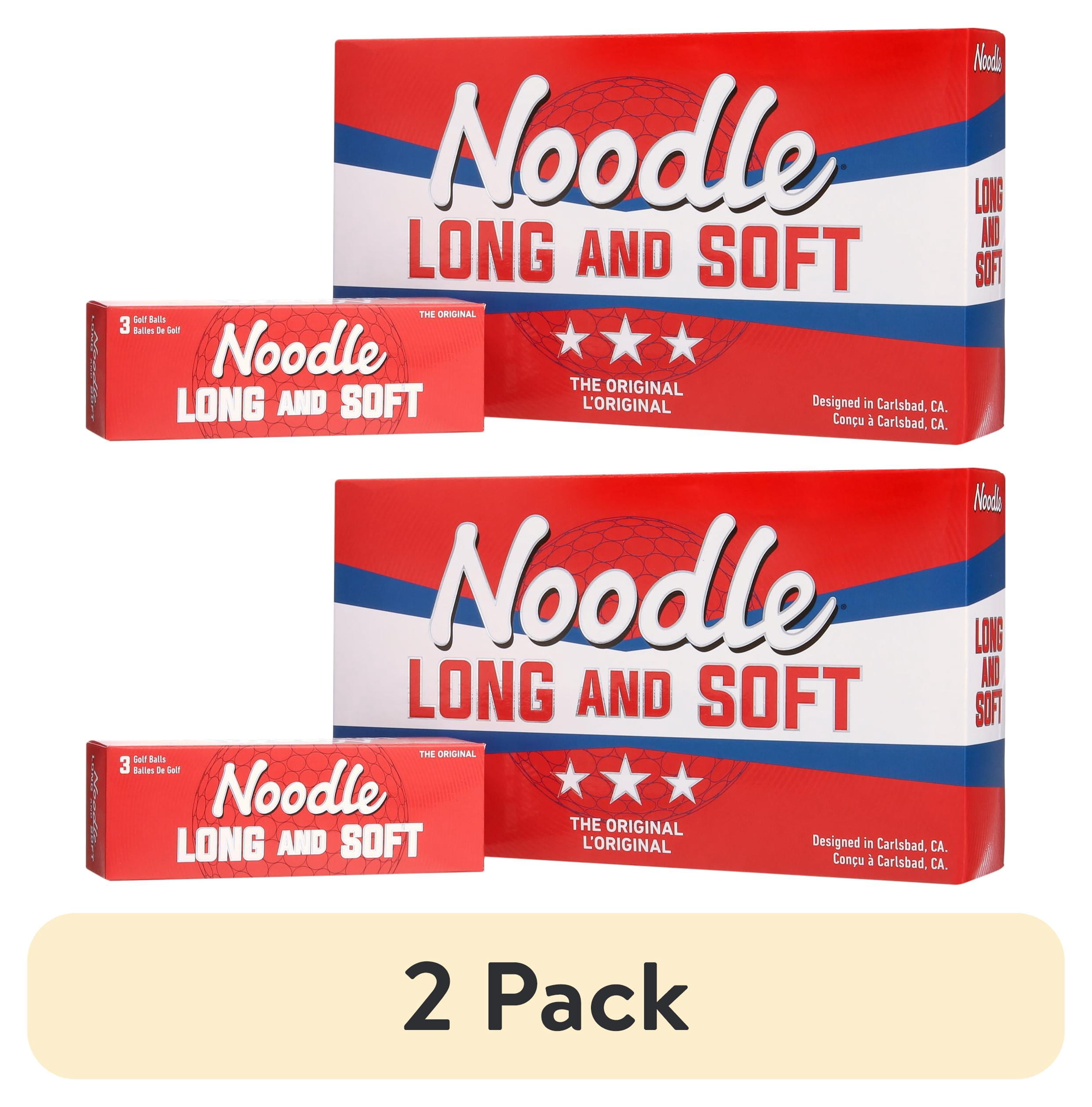 (2 pack) Noodle Long and Soft Golf Balls 15pk, White