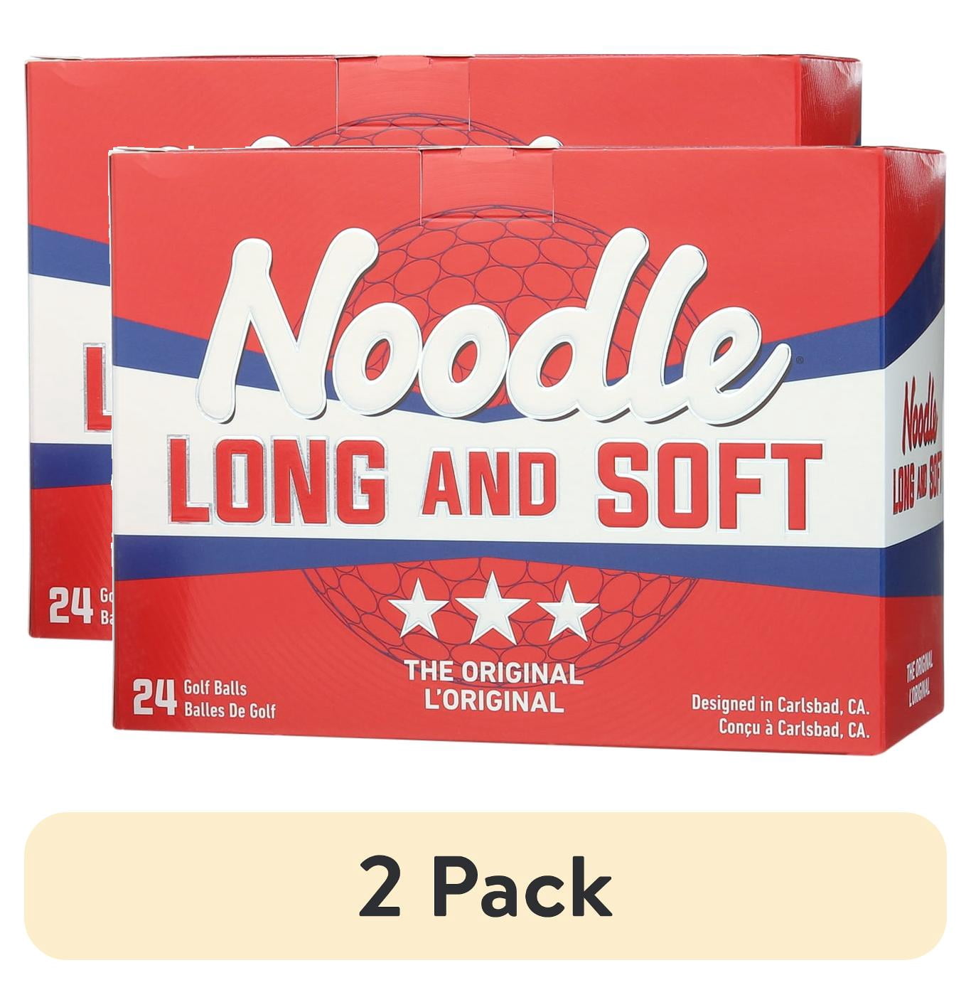 (2 pack) Noodle Long and Soft Golf Balls 24pk, White