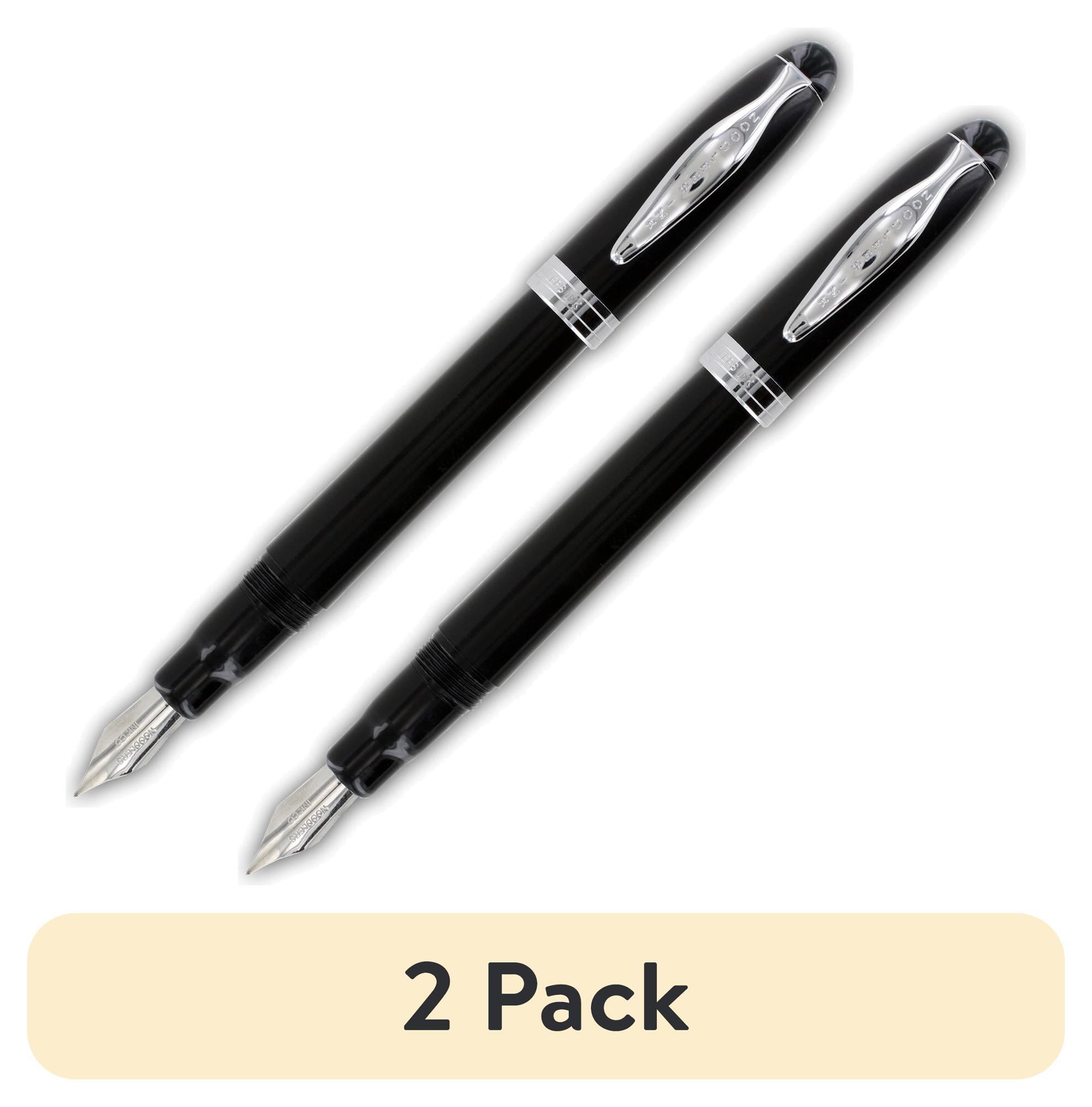 (2 pack) Noodler's Ink Ahab Piston Fountain Pen - Black