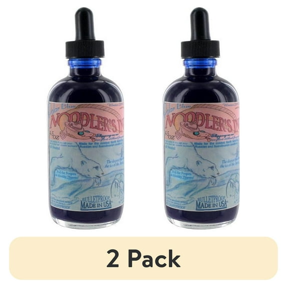 (2 pack) Noodler's Ink Fountain Pen Bottled Ink with Eyedropper, 4.5 ounce, 11 Color Options