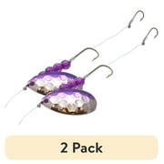 (2 pack) Northland Tackle Walleye Crawler Hauler, Spinner Rig, Freshwater, Hex Nickel Purple