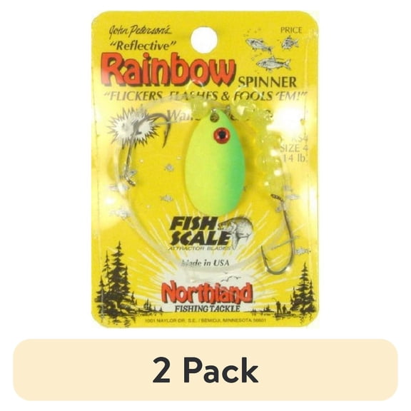(2 pack) Northland Tackle Walleye Crawler Hauler, Spinner Rig, Freshwater, Sunfish
