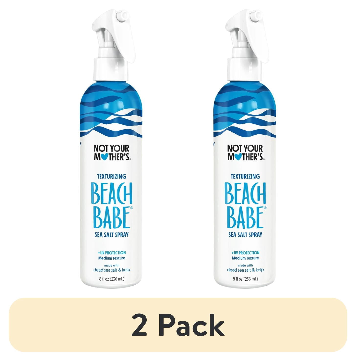 (2 pack) Not Your Mother's Beach Babe Texturizing Sea Salt Spray with UV Protection, Tropical Vanilla Coconut, 8 fl oz