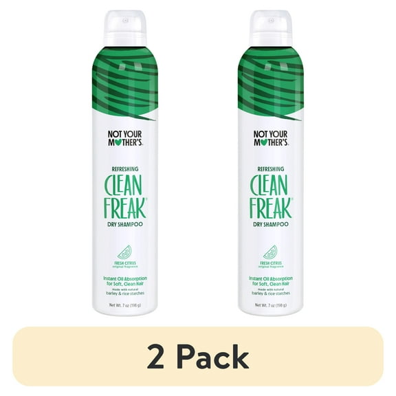 (2 pack) Not Your Mother's Clean Freak Refreshing Dry Shampoo, 7 oz