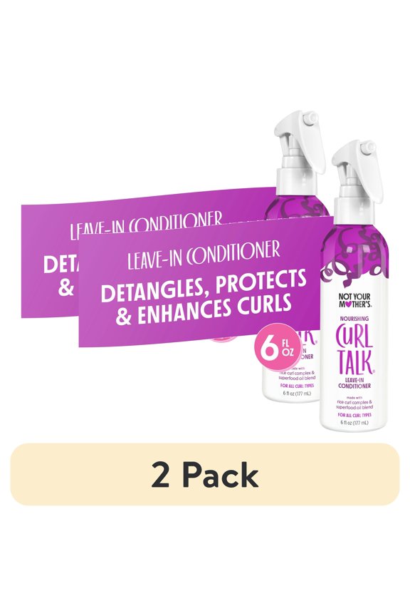 (2 pack) Not Your Mother's Curl Talk Leave-In Conditioner, 6 fl oz