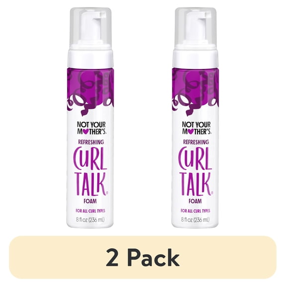 (2 pack) Not Your Mother's Curl Talk Refreshing Curl Foam, 8 fl oz