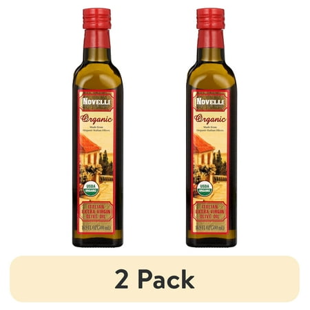 (2 pack) Novelli 100% Italian Organic Extra Virgin Olive Oil 16.9floz