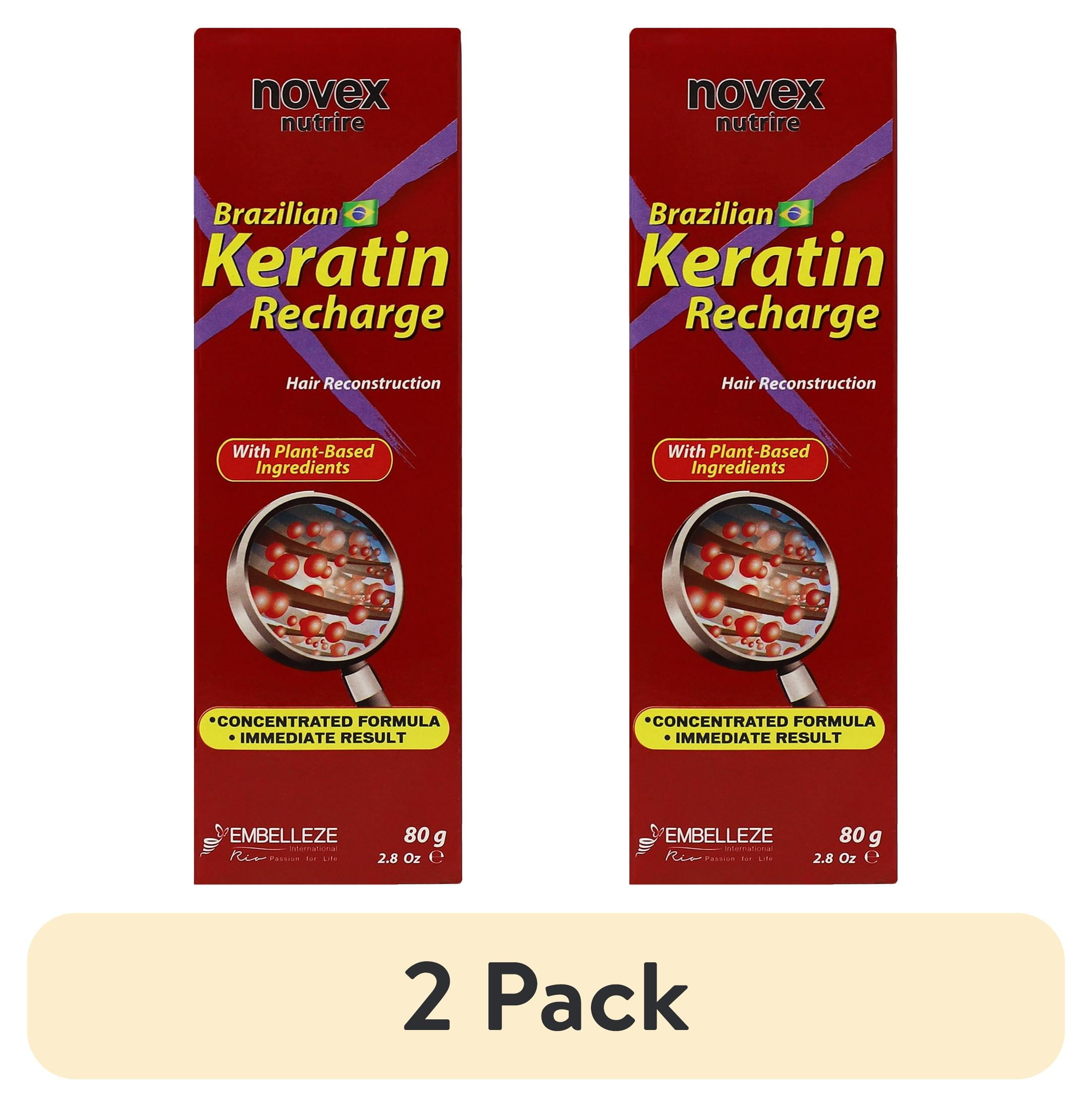 Novex Brazilian Keratin Leave-In Conditioner, Frizz Control, 2.8